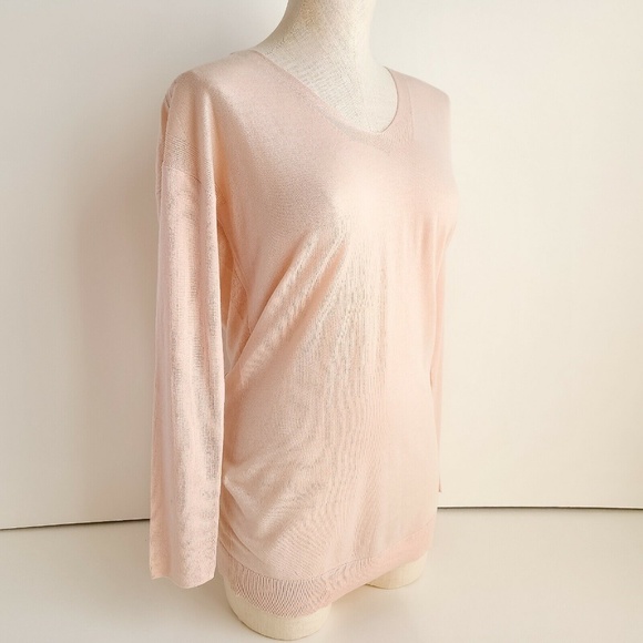 Vimmia Shavasana Reversible Sweater Womens S Light Pink Long Sleeve New w/ Tag - Picture 5 of 8